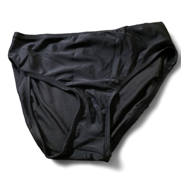 NWT  DKNY Two Piece Black Ruffled Neck Tankini, Swimsuit, Bathing Suit  … - Picture 5 of 15